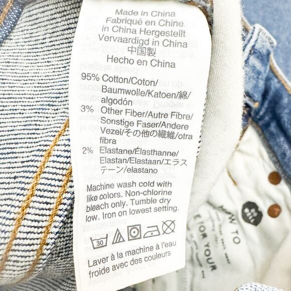 Madewell The Perfect Vintage Jean Wash Dark Denim Zip Fly Size 24 - Picture 7 of 8